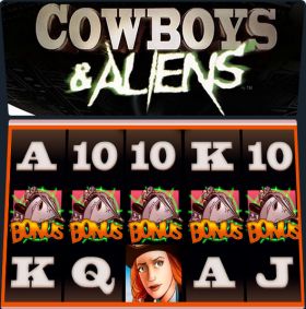 Игровой автомат Cowboys & Aliens играть бесплатно Игровой автомат Cowboys & Aliens играть бесплатно