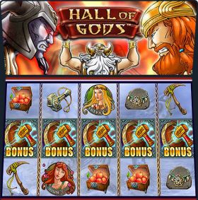 Игровой автомат Hall of Gods играть бесплатно Игровой автомат Hall of Gods играть бесплатно