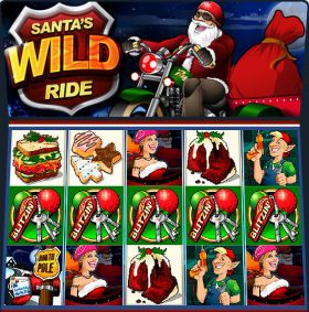 Игровой автомат Santas Wild Ride играть бесплатно Игровой автомат Santas Wild Ride играть бесплатно