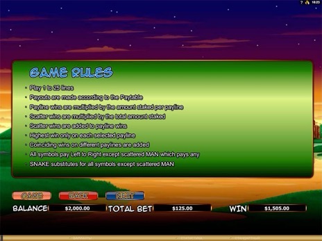 Игровые автоматы The Snake Charmer правила игры