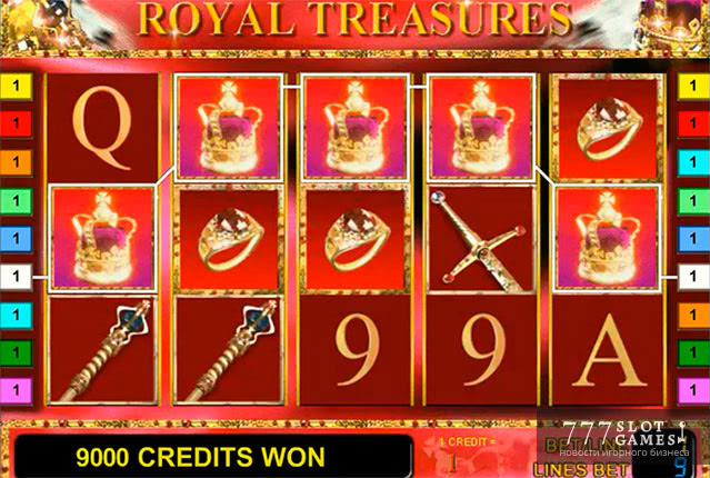 Игровой автомат Royal Treasures про королевские сокровища